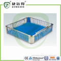 Silica gel pad instrumet tool basket stainless steel cleaning basket